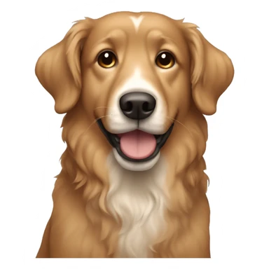 Light brown dog with semi curly hair sticker