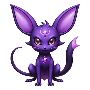 Shiny Dark Evil Espeon-Noibat-Hybrid (Full body) sticker