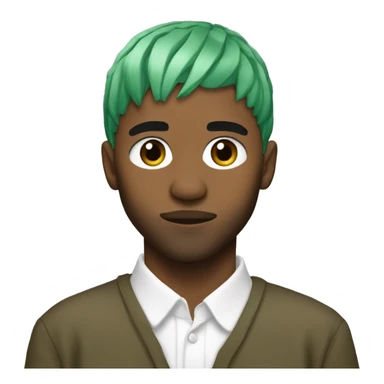 Frank Ocean Green Hair Blonde sticker