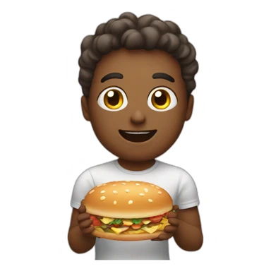 person thinks of food sticker