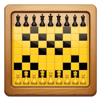 yellow chess board sticker