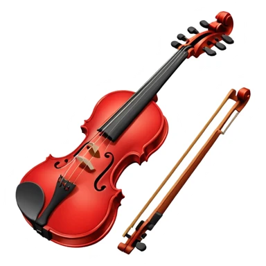 red violin sticker