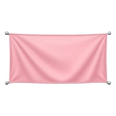 Flat light pink horizontal banner sticker