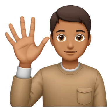 Un bonhomme tenant un 6 dans la main gauche et un 7 dans la main droite sticker