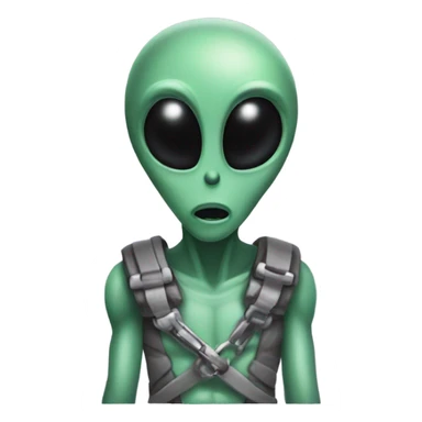 locked in alien sticker