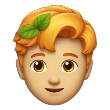 Chat orange au yeux verts sticker