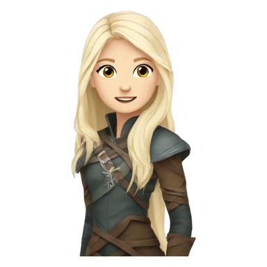 Aelin from throne of glass sticker