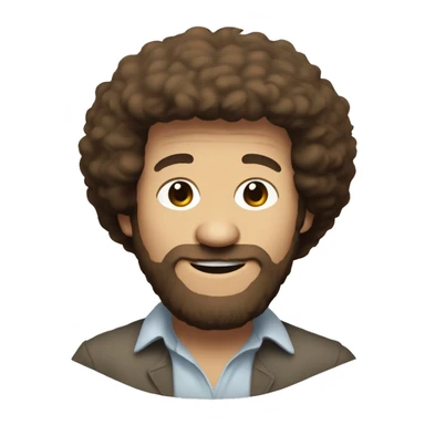 Pregnant bob ross sticker