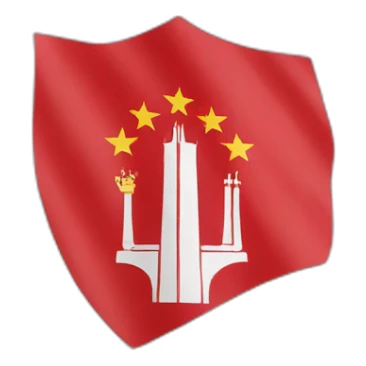 Baku Engineering university flag sticker