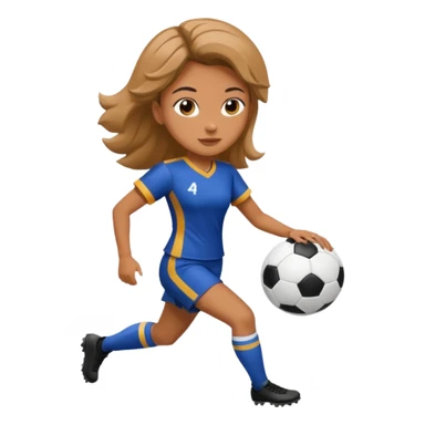 a woman playing football sticker