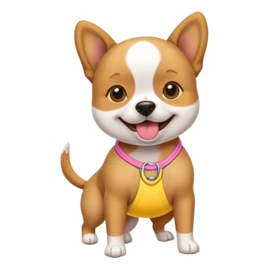 Dog wearing bikini sticker