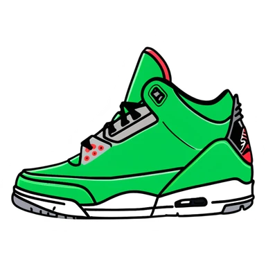 Air Jordan 3 Pine Green sneaker sticker