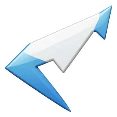 Flèche blanche a droite sticker