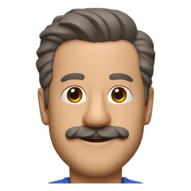 Ted lasso head sticker