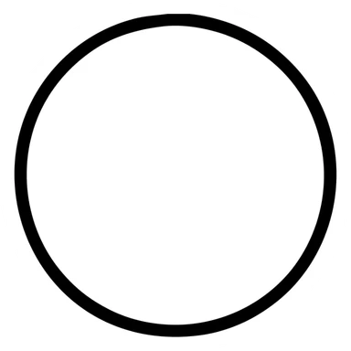Empty circle, void, symbol representing nothing or emptiness sticker