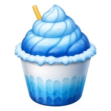 Shaved ice in a cup sticker