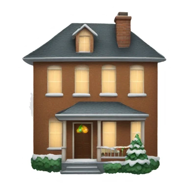 Christmas old house  sticker