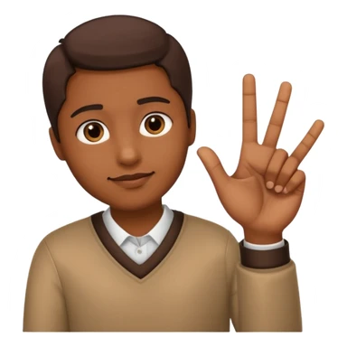 XO with fingera sticker