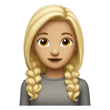blonde Brown-eyed girl sticker