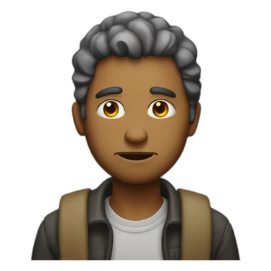 poor man with no money sticker