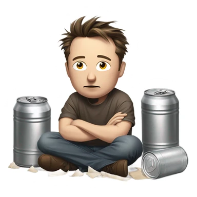 elon musk being a broke loser sticker