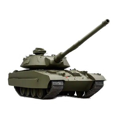 Russian tank 1990 in profile sticker
