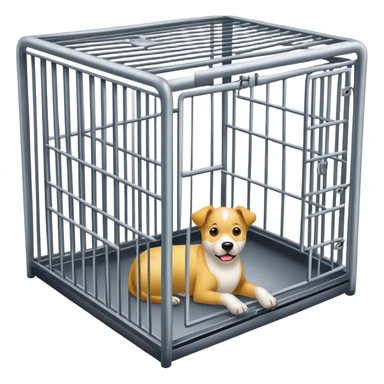 Empty Dog cage sticker