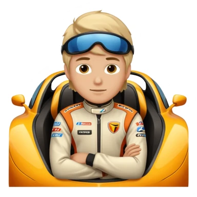 A rich boy in the super car  sticker