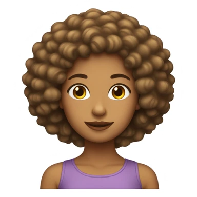 Una Chica con el pelo afro  sticker