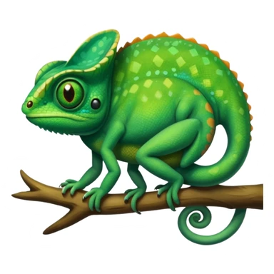 Emoji de camaleón, que sea bonito, tierno y único para compartir con mi pareja, entonces que sea único sticker