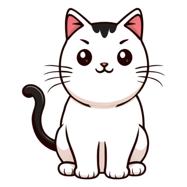 a cute cat sticker
