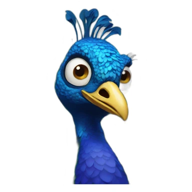 Psycho-peacock sticker