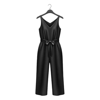black jumpsuit on hanger sticker