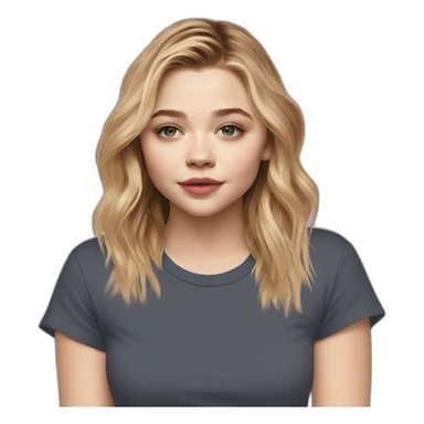 chloë grace moretz wearing tee sticker