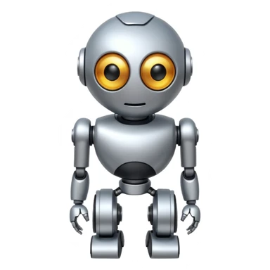 round  robot,one-eye,full body. sticker