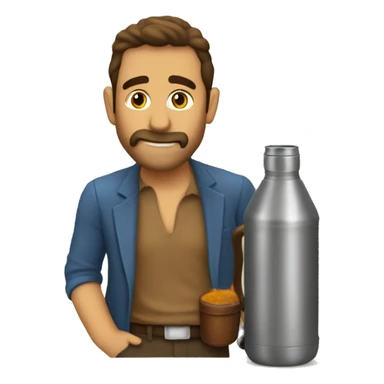 mate y termo al estilo uruguayo sticker