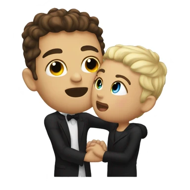 Me and Robbie kissing sticker