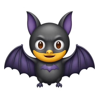 Bat cartoon sticker
