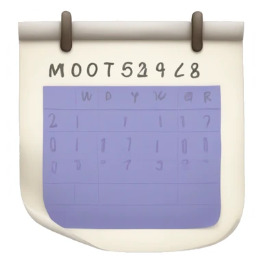 daily calendar Monday writen as Mon sticker