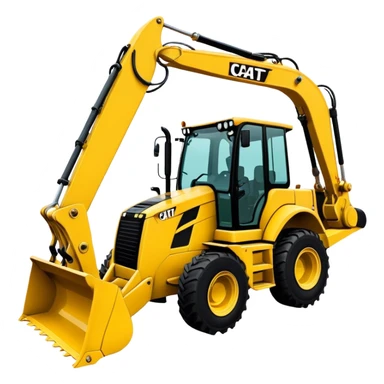 Backhoe Loader - Caterpillar 430F (Model Year: 2021) (Iconic colour: Yellow) sticker