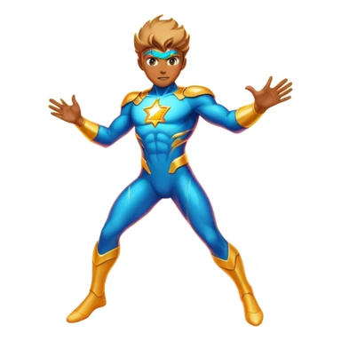 A cosmic-powered hero who moves at the speed of light and can manipulate neon energy to create illusions. sticker