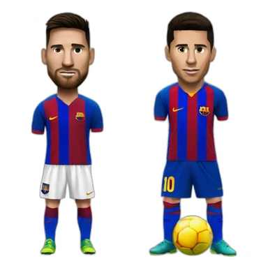Messi contre ronaldo sticker