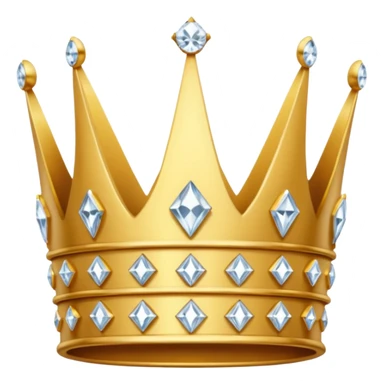 crown made of diamond sticker
