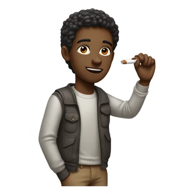 a guy high on weed  sticker