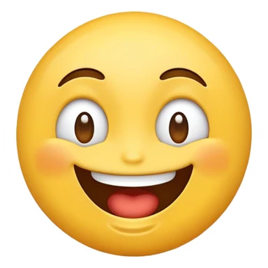an emoji with a silly face sticker