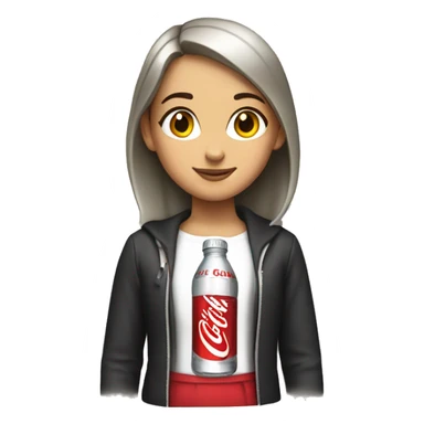 Girl dressed as Diet Coke  sticker