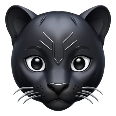 zwarte panter in dieren vorm sticker