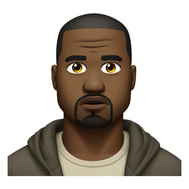 kanye looking frustrated  sticker