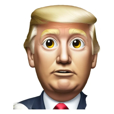 Donald trump with money signa for eyes sticker