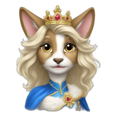 princess diana as a furry fursona sticker